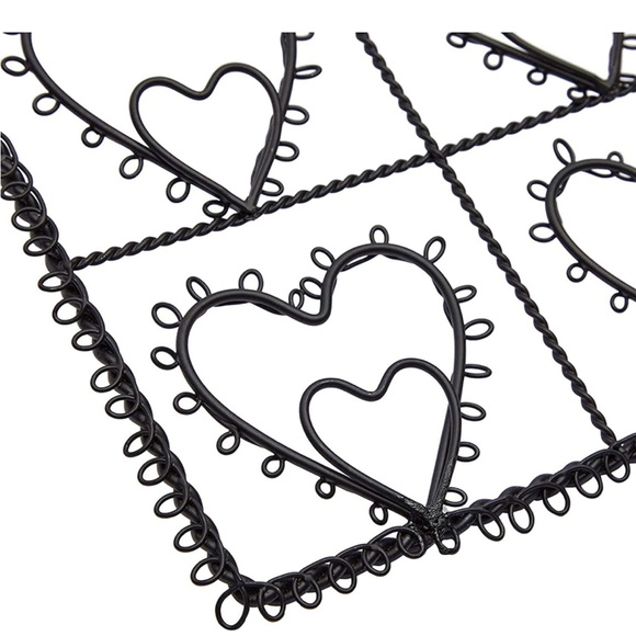 Wire Heart Picture Frame Collage Photo Cards Memo Note Display Window Wall Note - Picture 5 of 6